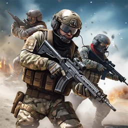 Icône de jeu de commando Battlestrike